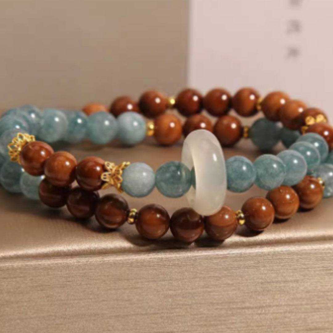 Double Ring Bracelet Female New Chinese Style Light Luxury Minority Exquisite