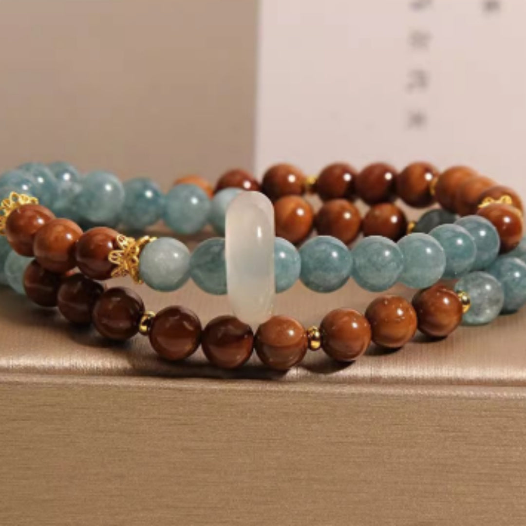 Double Ring Bracelet Female New Chinese Style Light Luxury Minority Exquisite
