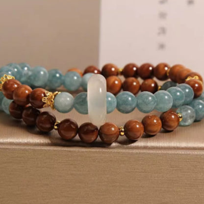 Double Ring Bracelet Female New Chinese Style Light Luxury Minority Exquisite
