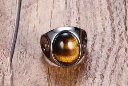 TIGER EYE LUCKY RING
