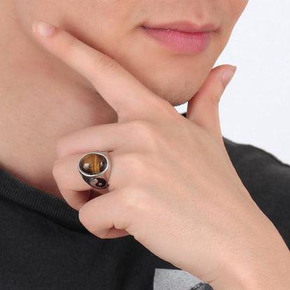 TIGER EYE LUCKY RING