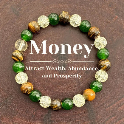 Natural Amethyst Tiger Eye Bracelet