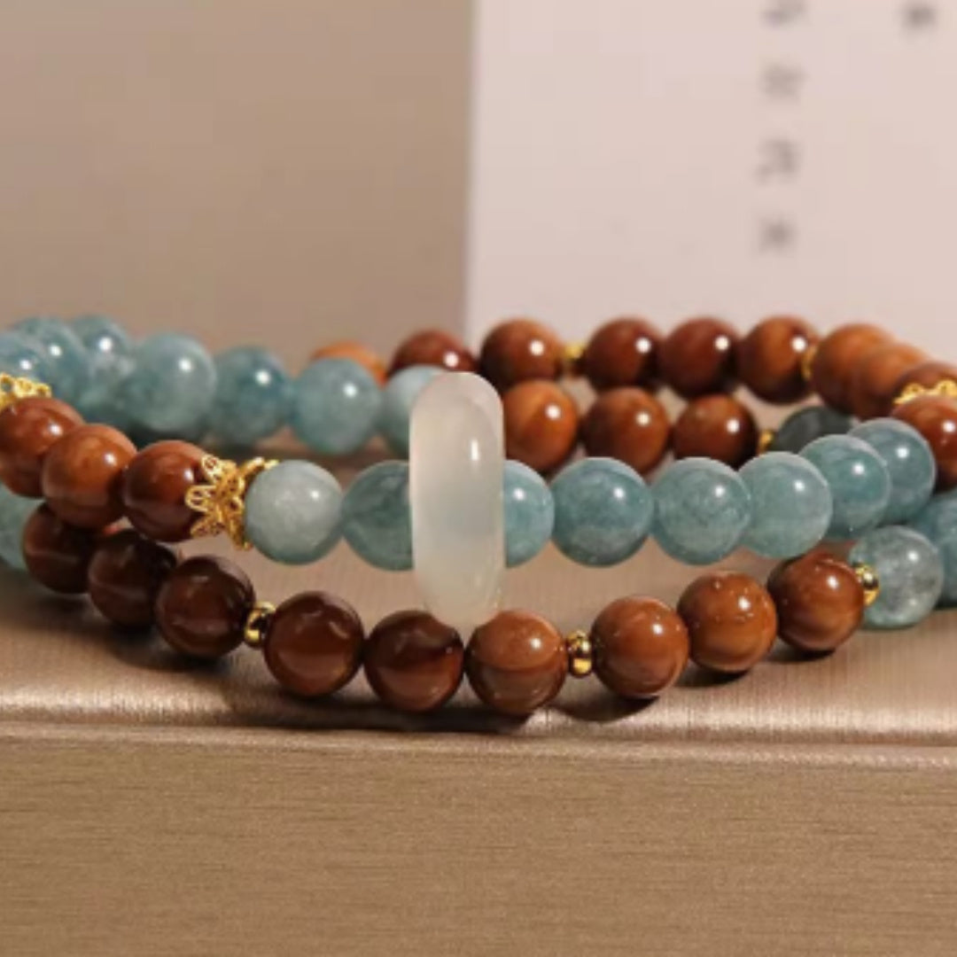 Double Ring Bracelet Female New Chinese Style Light Luxury Minority Exquisite