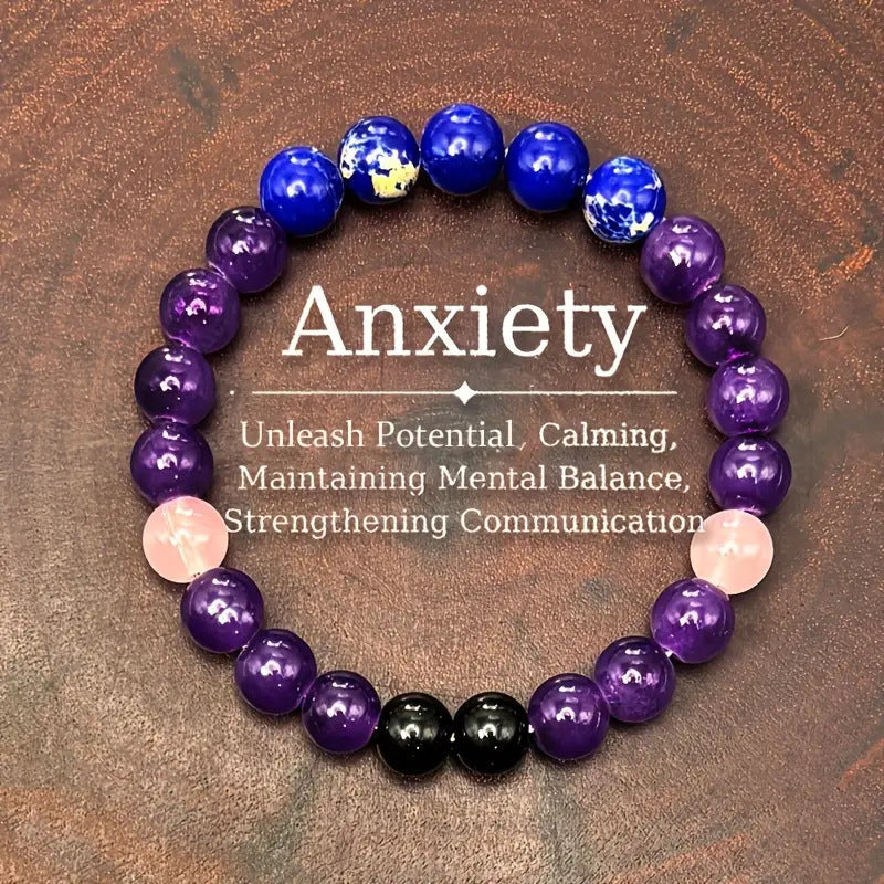 Natural Amethyst Tiger Eye Bracelet