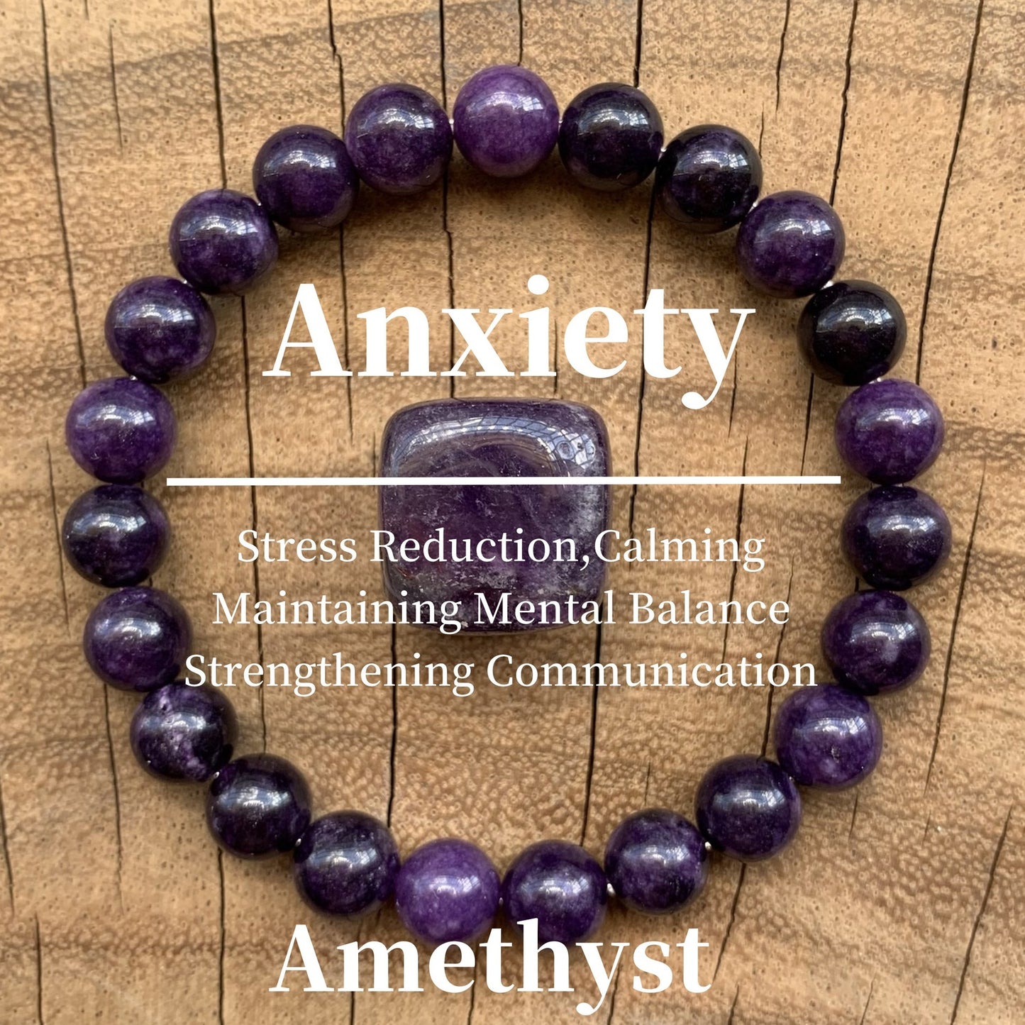 Natural Amethyst Tiger Eye Bracelet