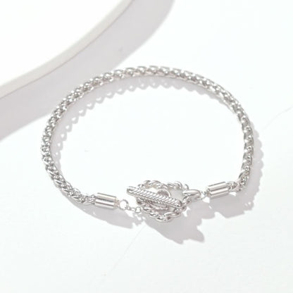 Original Niche S925 Sterling Silver Heart-shaped Base Bracelet
