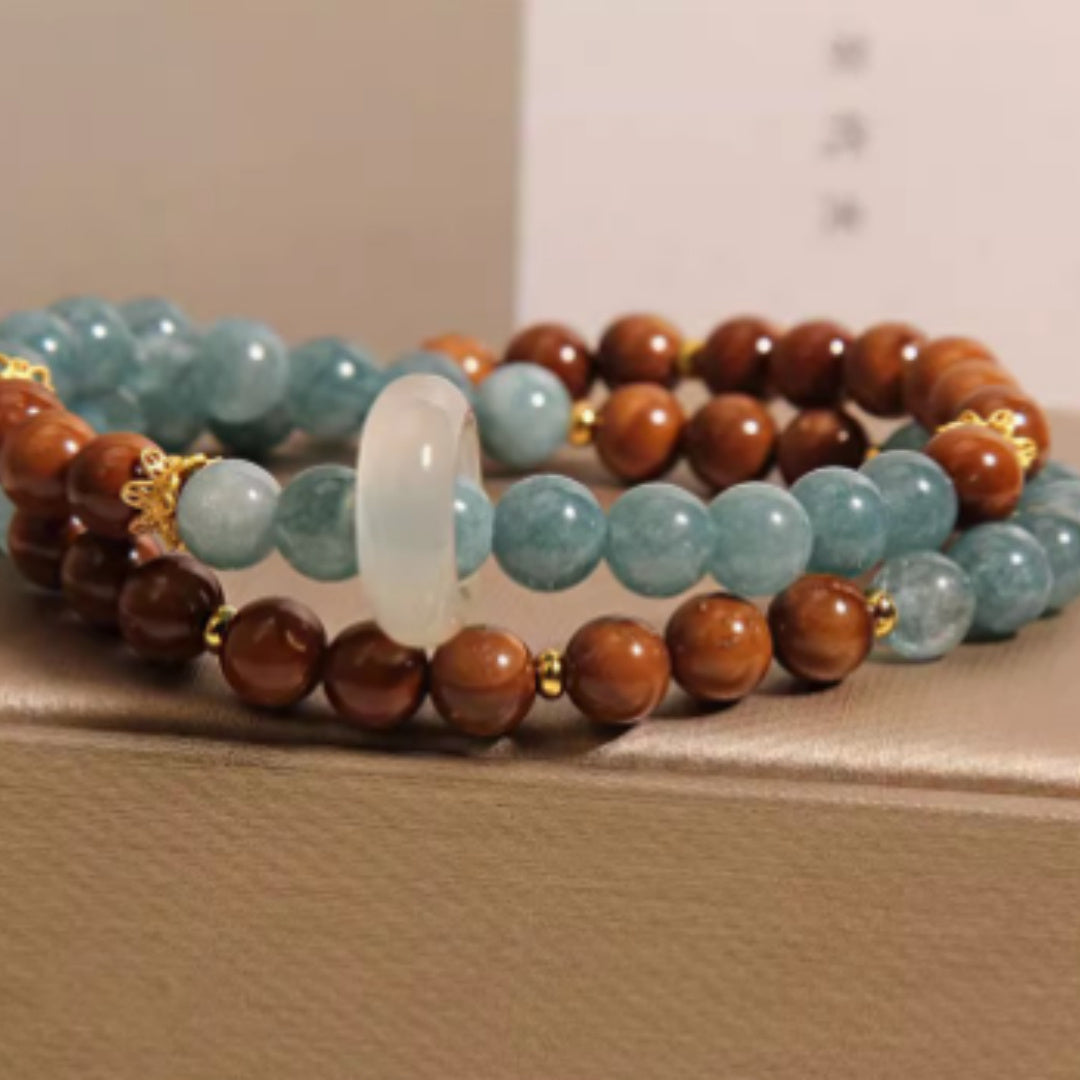 Double Ring Bracelet Female New Chinese Style Light Luxury Minority Exquisite