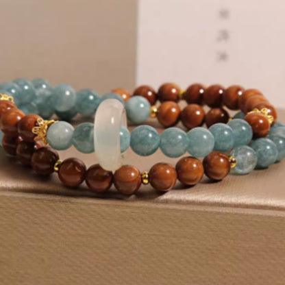 Double Ring Bracelet Female New Chinese Style Light Luxury Minority Exquisite